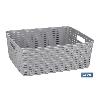 CESTA  MULTIUSOS  12L 36X28X13.5 CM AZUL CIELO VENTA UNITARIA