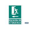 SEÑAL LUMINISCENTE 420X297MM. ESCALERA DE EMERGENCIA