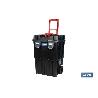 CAJA DE HERRAMIENTAS COMPACT CON DOBLE ASA Y RUEDAS 450 X 360 X 640 MM