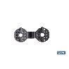 PACK 10 UDS. PINZA NEGRA PARA MALLA DE SOMBREO