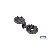 PACK 10 UDS. PINZA NEGRA PARA MALLA DE SOMBREO