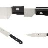 CUCHILLO GRENOBLE VERDURAS HOJA ACERO INOXIDABLE 15 CM. NEGRO