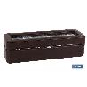 CAJA GUARDA RELOJES 6 UDS PIEL MARRÓN