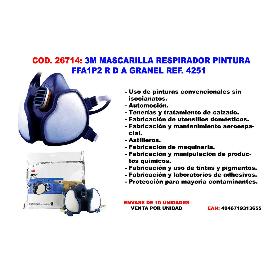 3M MASCARILLA RESPIRADOR PINTURA FFA1P2 R D REF. 4251