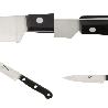 CUCHILLO GRENOBLE COCINA HOJA ACERO INOXIDABLE 13 CM. NEGRO