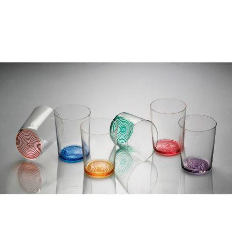 VASOS SIDRA SPIRAL COLORES 360 ML CAJA 6