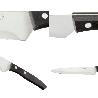 CUCHILLO ASPEN COCINERO / CHEF HOJA ACERO INOXIDABLE 20 CM. NEGRO