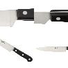 CUCHILLO GRENOBLE COCINA HOJA ACERO INOXIDABLE 17 CM. NEGRO