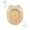 TAPA WC MADERA NATURAL, TAPA ASIENTO INODORO, ASIENTO PARA INODORO UNIVERSAL, SOPORTE AJUSTABLE,