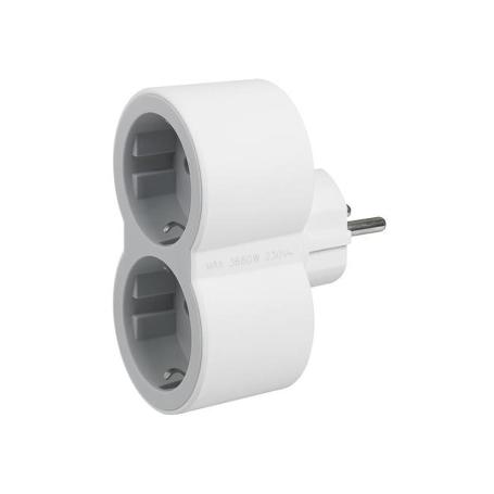 ADAPTADOR STD 2X2P+T 16A FRONT BL