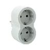 ADAPTADOR STD 2X2P+T 16A FRONT BL