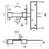 CERROJO SEGURIDAD FAC 946-RP/80 SERIE UVE  NIQUELADO ANTIBUMPING