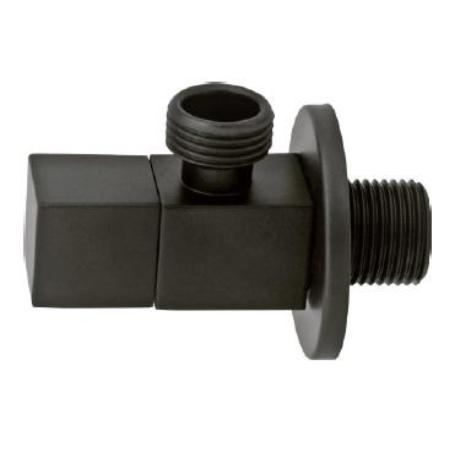 VALVULA ESCUADRA 1-2X3-8 NEGRA MOD BLACK CUBE M-REDOND AR021-1