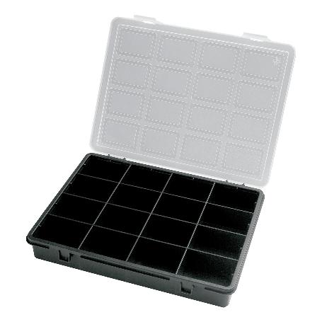 ORGANIZADOR PLASTICO 16 COMPARTIMENTOS 242X188X37 MM. CAJA ALMACENAJE, MALENTIN ORGANIZADOR, ORGANIZADOR PLASTICO