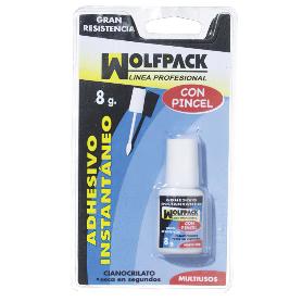 PEGAMENTO CIANO ACRILATO WOLFPACK 8 GRAMOS CON PINCEL