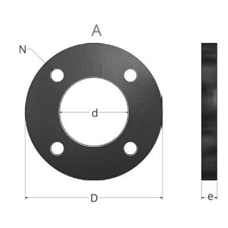 BRIDA PLANA ACERO RECUB. PPR 75 849300075 REBOCA