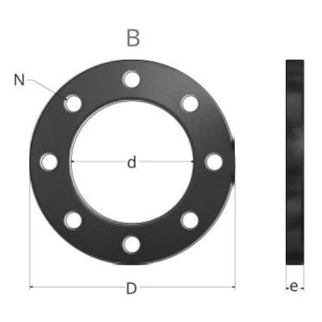 BRIDA PLANA ACERO RECUB. PPR 110 849300110 REBOCA