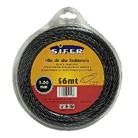 SIFER HILO DESBROZADORA NEGRO BLACK SAMURAY TRENZAD 3.00MM X 56M