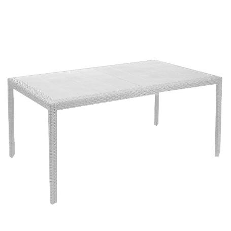 MESA RESINA JOKER 138X78 CM BLANCA