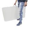 MESA PLEGABLE RECTANGULAR HDPE MULTIFUNCIONAL, PORTATIL, RESISTENTE,MULTIUSOS 244X76X74 CM. COLOR BLANCO