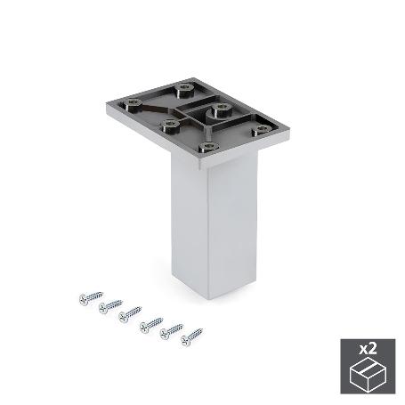  PIE REGULABLE PARA MUEBLE SMARTFEET, CENTRAL, REGULABLE 100 - 110 MM, PLÁSTICO, CROMADO