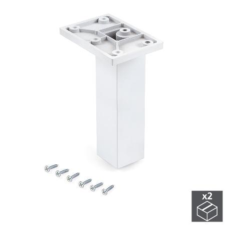  PIE REGULABLE PARA MUEBLE SMARTFEET, CENTRAL, REGULABLE 140 - 150 MM, PLÁSTICO, BLANCO