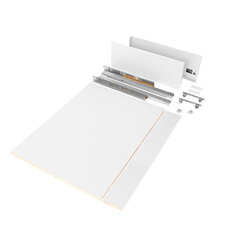  KIT DE CAJÓN PARA COCINA O BAÑO VERTEX DE ALTURA 178MM CON TABLEROS INCLUIDOS, MÓDULO 900MM, PINTADO BLANCO