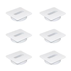  PASACABLES PLASTWIN PARA MESA, PLÁSTICO BLANCO, PLÁSTICO