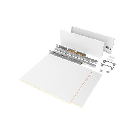  KIT DE CAJÓN PARA COCINA O BAÑO VERTEX DE ALTURA 178MM CON TABLEROS INCLUIDOS, MÓDULO 450MM, PINTADO BLANCO