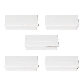  PASACABLES PLASQUARE 1 PARA MESA, PLÁSTICO BLANCO, PLÁSTICO