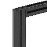  KIT DE ESTRUCTURA MODULAR ZERO CON HERRAJES PARA EL MONTAJE DE FIJACIÓN A PARED, ALUMINIO Y ZAMAK, PINTADO NEGRO T