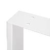  JUEGO DE PATAS RECTANGULARES SQUARE PARA MESA, ANCHO 800MM, ACERO, PINTADO BLANCO