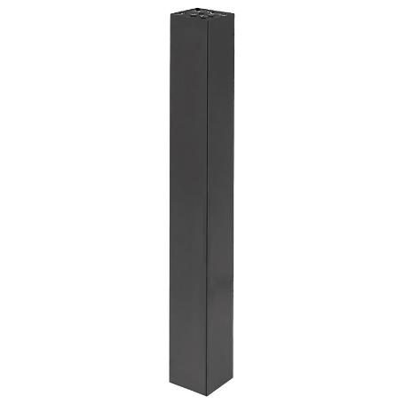 COLUMNA 80X80 PARA BASE PLANA CUADRADA ACABADO NEGRO MATE ALTURA H710