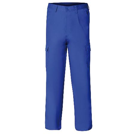 PANTALON DE TRABAJO LARGO, COLOR AZUL, MULTIBOLSILLOS, RESISTENTE, TALLA 40