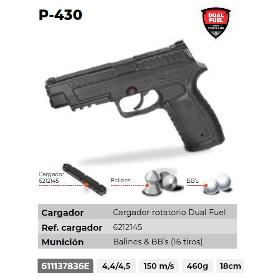 GAMO PISTOLA CO2 MOD.P 430+TARJETA CALIBRE 4,5 -611137836E