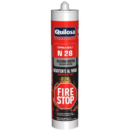 SILICONA NEUTRA RF-240 FIRE-STOP 300ML ANTIFUEGO GRIS PERLA