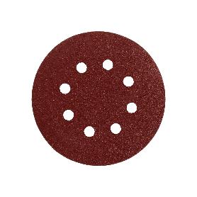 LIJA RECAMBIO VELCRO DISCO Ø 125 MM. CON AGUJEROS GRANO 240 (10 PIEZAS)