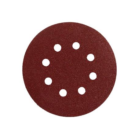 LIJA RECAMBIO VELCRO DISCO Ø 125 MM. CON AGUJEROS GRANO 240 (10 PIEZAS)