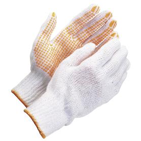 GUANTES ALGODON PUNTOS PVC AMARILLOS 10 (PAR)