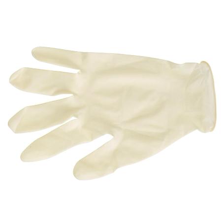 GUANTES DESECHABLES LATEX TALLA 8 L  CAJA 100 UNIDADES