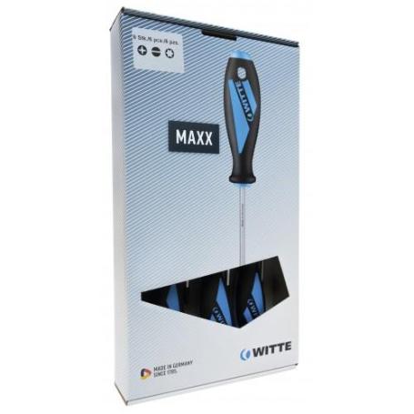 WITTE-653865-JUEGO DE 5 DESTORNILLADORES MAXX PUNTAS PLANAS Y PH