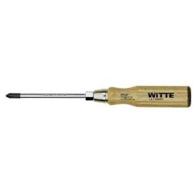 WITTE-96602-DESTORNILLADOR PHILLIPS PUNTA NEGRA CON MANGO DE MADERA (PH2X100)