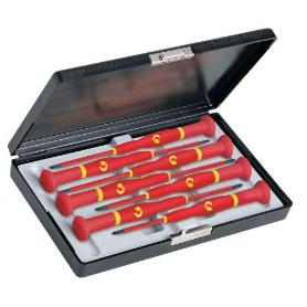 WITTE-89368-JUEGOS DE 7 DESTORNILLADORES DE PRECISIÓN WITTRON VDE EN ESTUCHE DE PLÁSTICO ANTICHOQUE (TORX)