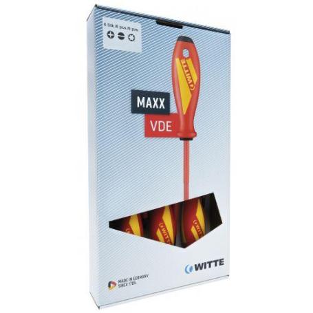 WITTE-653747-JUEGO DE 7 DESTORNILLADORES MAXX VDE (PL/PH)