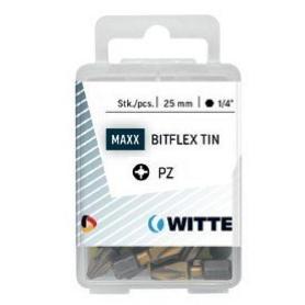 WITTE-428445-15 PUNTAS EN CAJITA DE PLÁSTICO LARGO 25 MM (PZ 1 BITFLEX TIN)