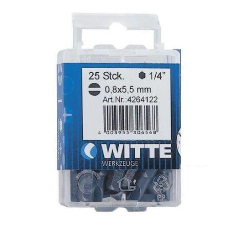WITTE-426410-25 PUNTAS EN CAJITA DE PLÁSTICO LARGO 25 MM (PL 4)