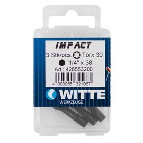 WITTE-428553-3 PUNTAS DE IMPACTO EN CAJITA DE PLÁSTICO T 30
