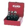 RUKO-102150T-JUEGO DE 4 AVELLANADORES CÓNICOS DIN 335 FORMA C HSS-TIN 90&#XB0;