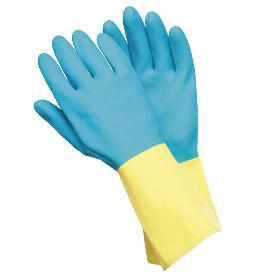 GUANTES NEOPRENO / LATEX BICOLOR TALLA L (PAR)