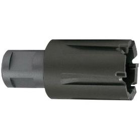 RUKO-1081522C-BROCA HUECA DIENTES DE METAL DURO TECRONA Y VÁSTAGO WELDON (3/4 ) PARA RAÍLES, PROFUNDIDAD DE CORTE 3